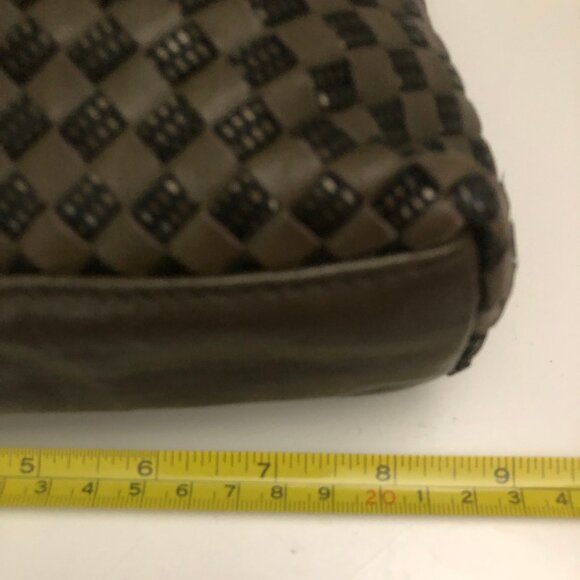 GANSON SAN FRANCISCO WOVEN LEATHER CLUTCH - Picture 8 of 14